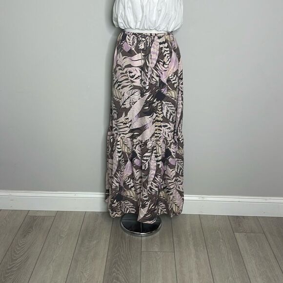 $178 Unsubscribed drew waist silk maxi skirt NWT - Picture 3 of 9